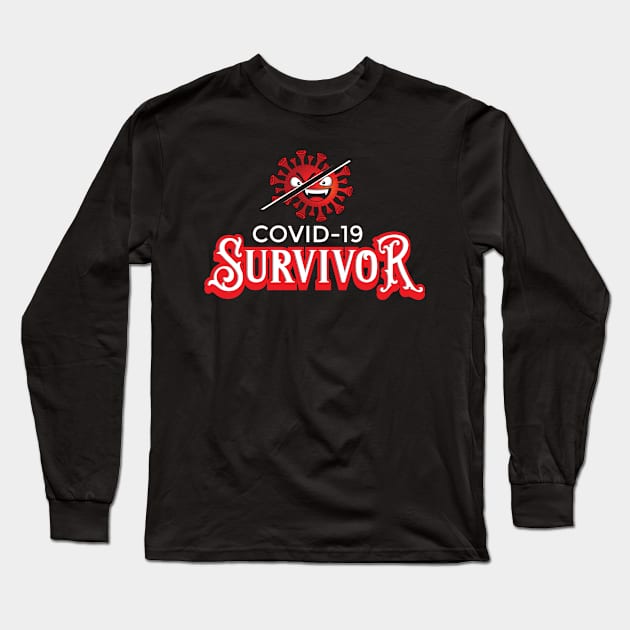 Covid-19 Survivor Long Sleeve T-Shirt by yudyml